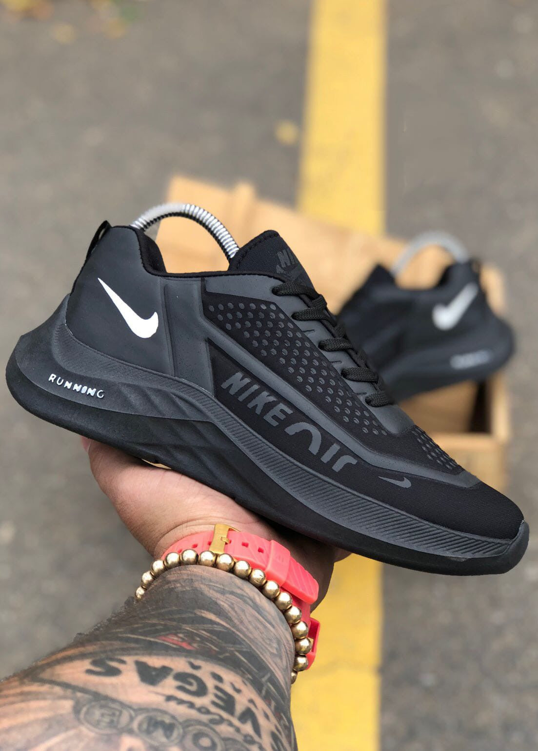 Nike Air Running Full Negro