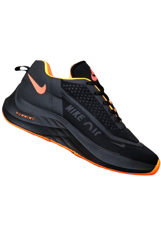 Nike Air Running Negro Naranja